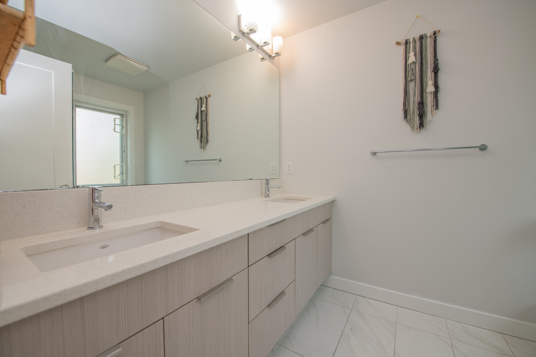 Primary ensuite with double vanity